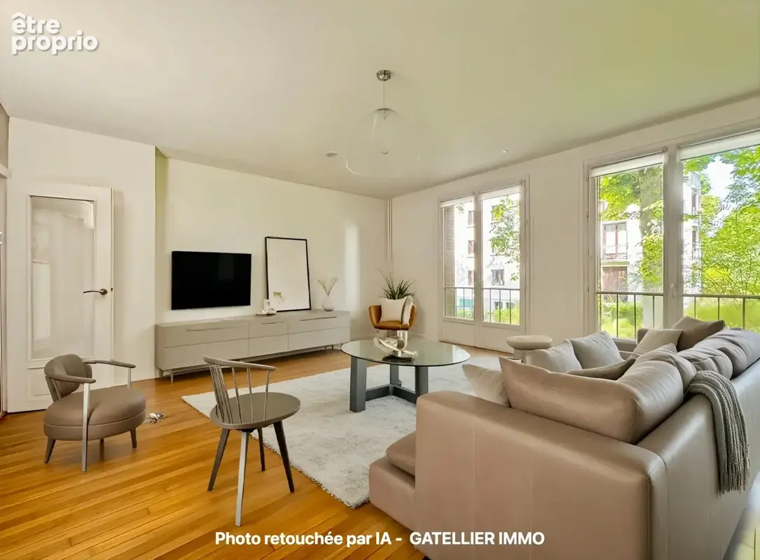 96 m² – 3 chambres + possibilité 4 – Parc arboré – Gare à pied - photo 6