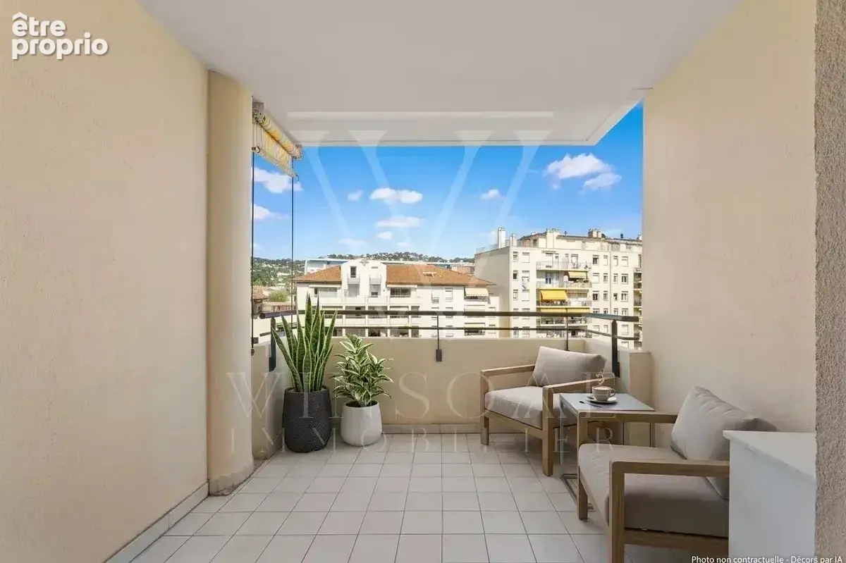 Cannes – 3 pièces au calme absolu avec terrasses  Fort potentiel locatif - photo 8