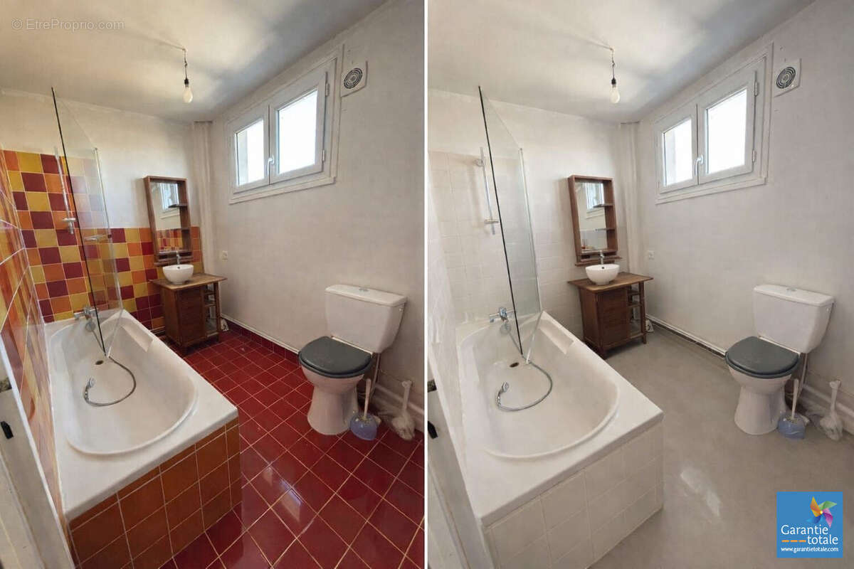 Simulation de rénovation  image générée par IA non contractuelle - Appartement à MONTREUIL