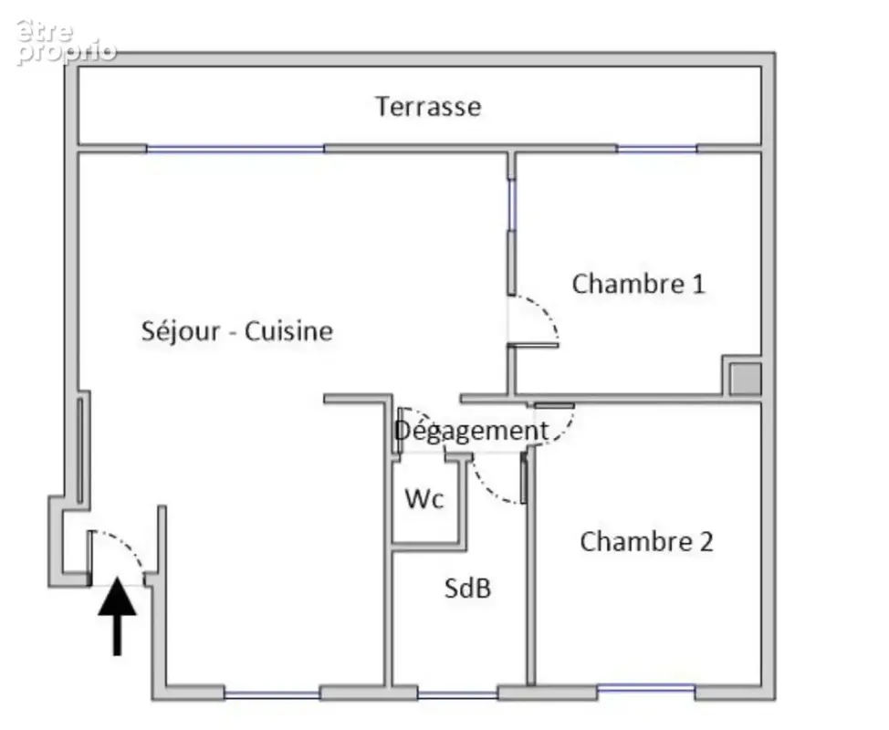 Appartement 58m2, dernier étage avec terrasse, à 400m de la gare de Bécon-les-Bruyères - photo 13