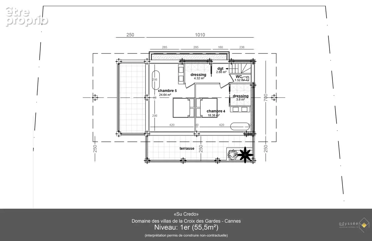 Cannes – croix des gardes – terrain constructible avec projet de villa - photo 9