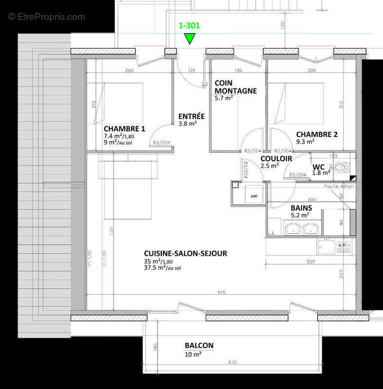 Appartement à LA BRESSE