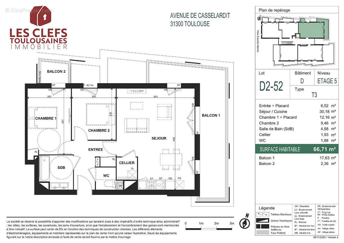 Appartement à TOULOUSE
