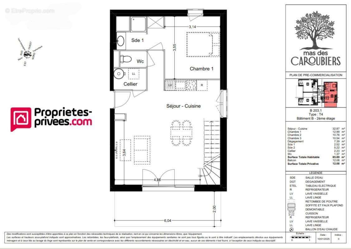 Appartement Perpignan 3 pièces de 62 m2 - photo 9