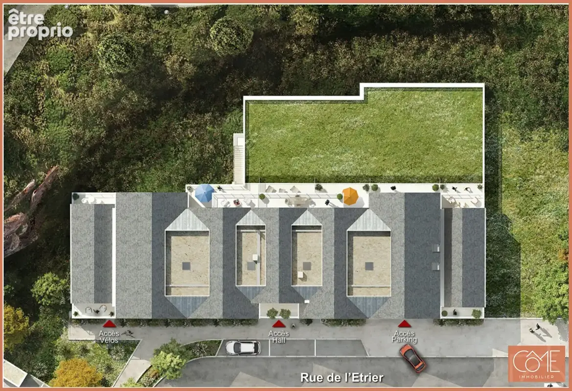 À vendre - type 4 dernier étage - 96m² - terrasse de 18,85m² - 2 garages fermes - saint-malo - photo 3