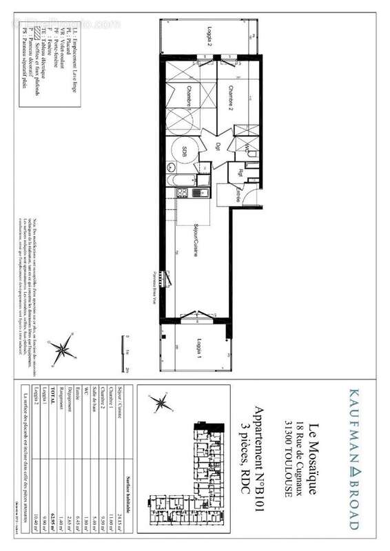 Appartement à TOULOUSE