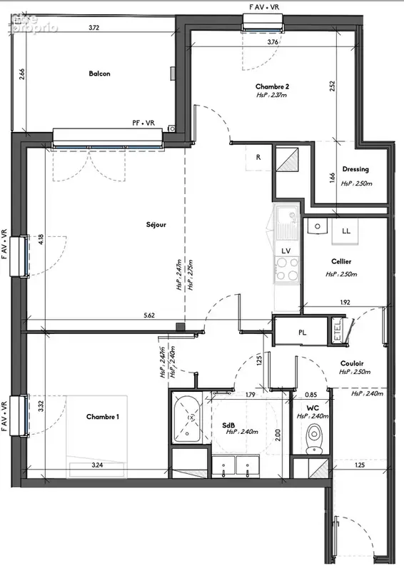 Appartement 69 m² à Avrille  - photo 3