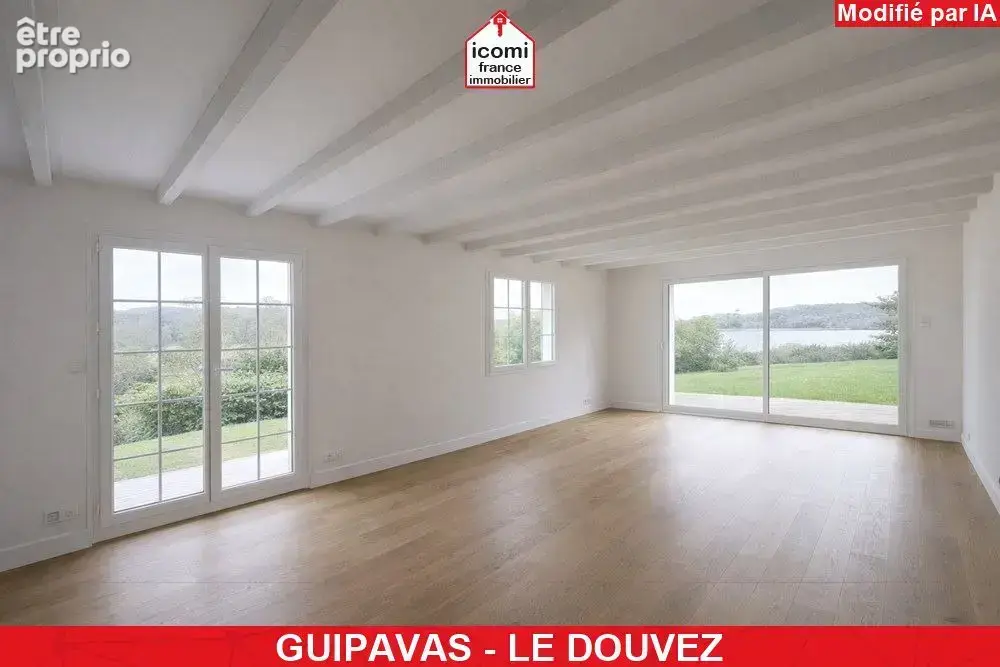 Finistere - guipavas (29490) - a vendre - propriete t7 de 250 m² sur 4000m² de terrain - vue mer - terrain arbore - suite en rdj - photo 2