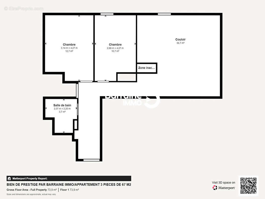Bien d'exception /Esplanade du Pérystyle à Lorient/Appartement Lorient 3 pièce(s) 66.03 m2 - photo 19