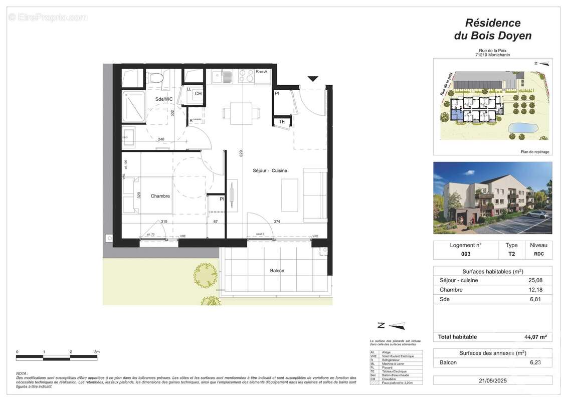 Appartement à MONTCHANIN