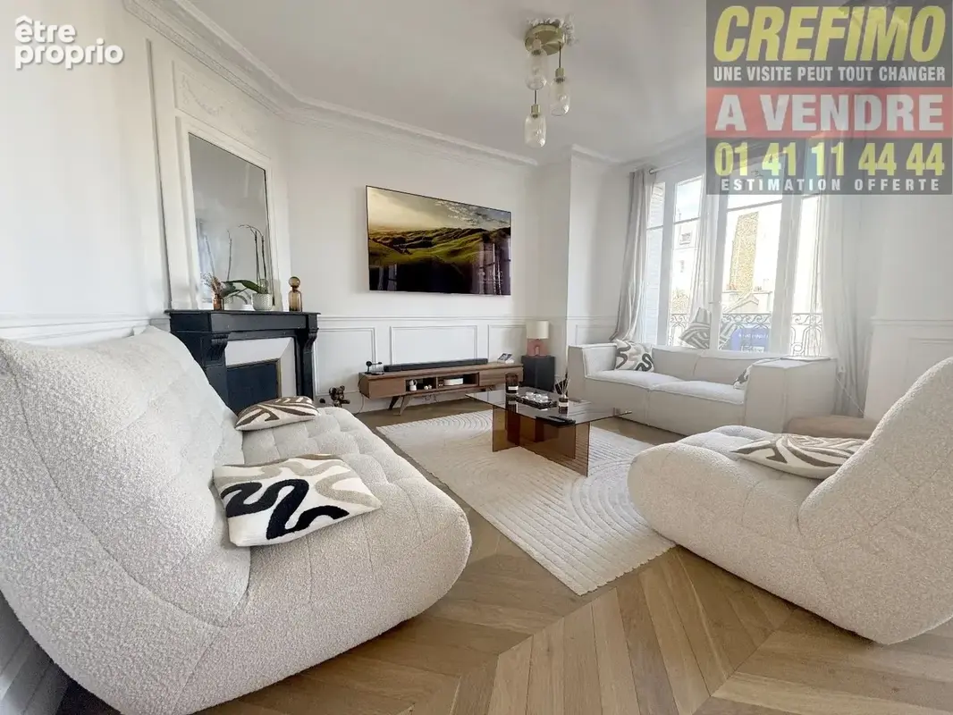 Appartement de caractère à vendre à Asnières-sur-Seine  Charme de l'ancien et rénovation de qualité - photo 5