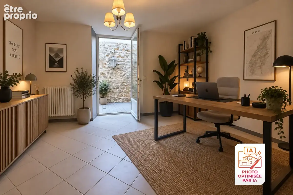 Maison de village en pierre   86 m2   Impasse au calme, cour et terrasse - photo 7