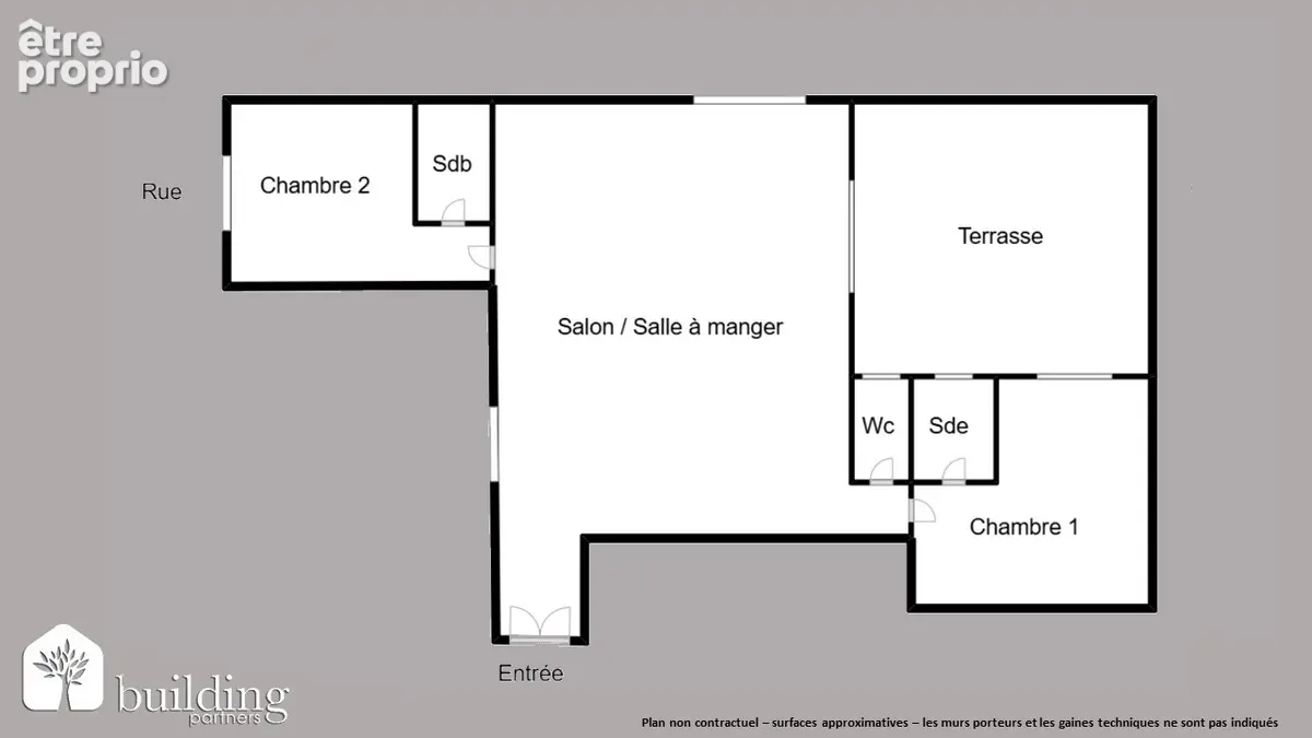 Batignolles Paris 17ème - Appartement 3 pièces 74 m² avec 25 m² de terrasse - photo 2