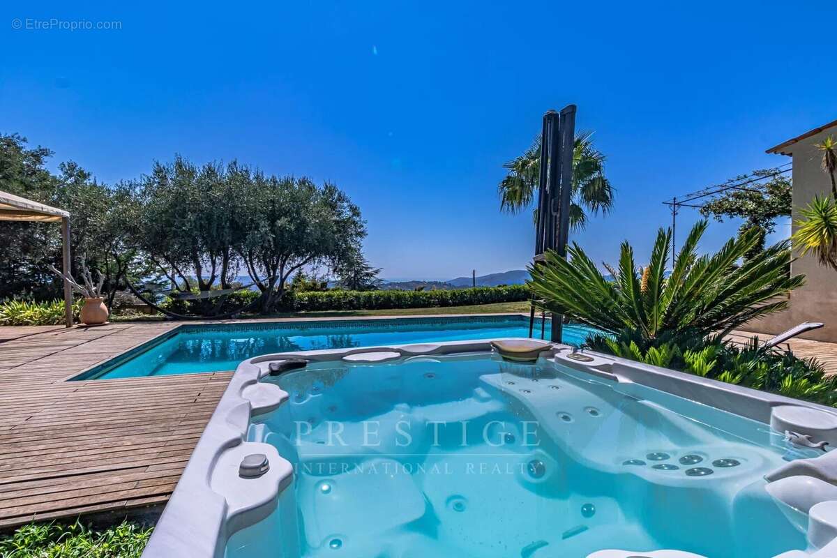 Le Tignet, Villa 4 chambres, plain pied, piscine, vue mer - photo 10