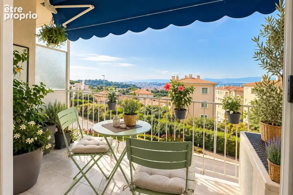 Nice "mont boron" - 3p 60m²  balcons  cave  parking - photo 1