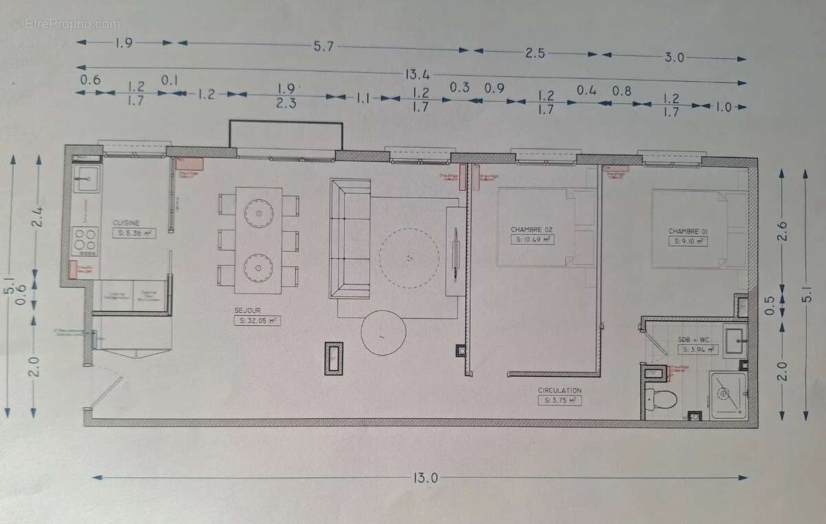 Appartement à RUEIL-MALMAISON