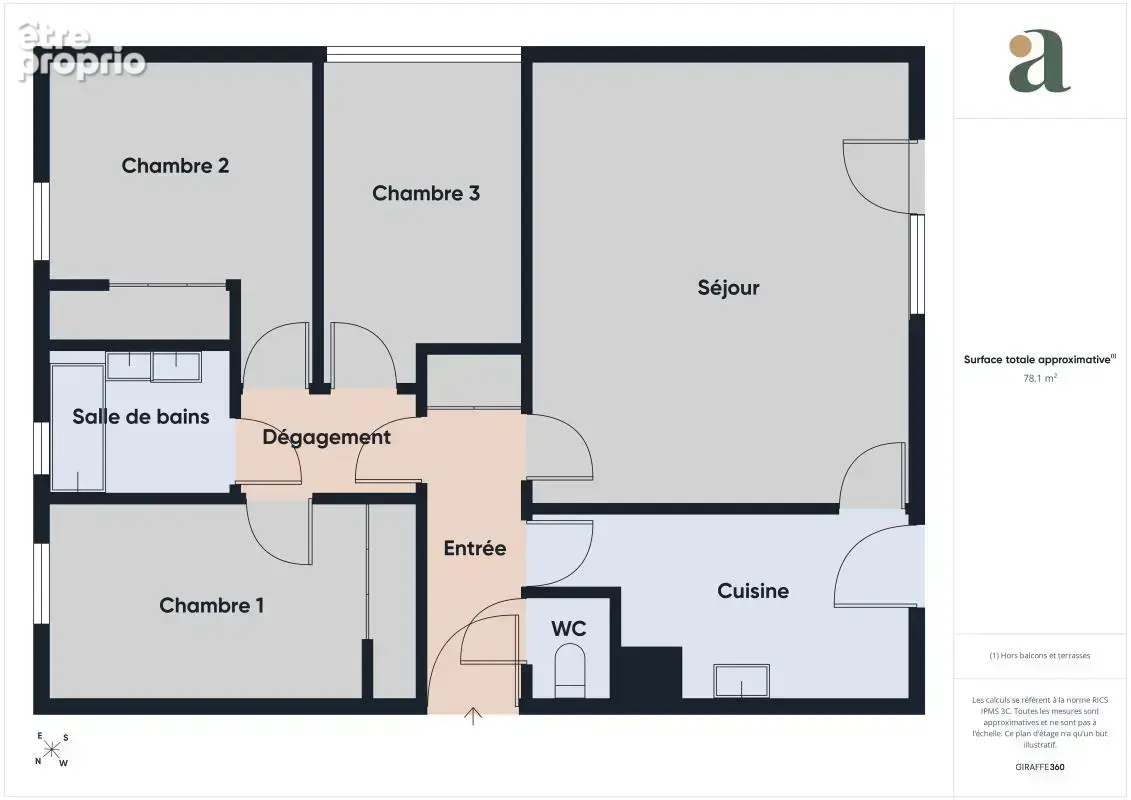 Appartement 4 pièces avec balcon et garage en vente bd du Tertre à Saint-Herblain(44800) - photo 10