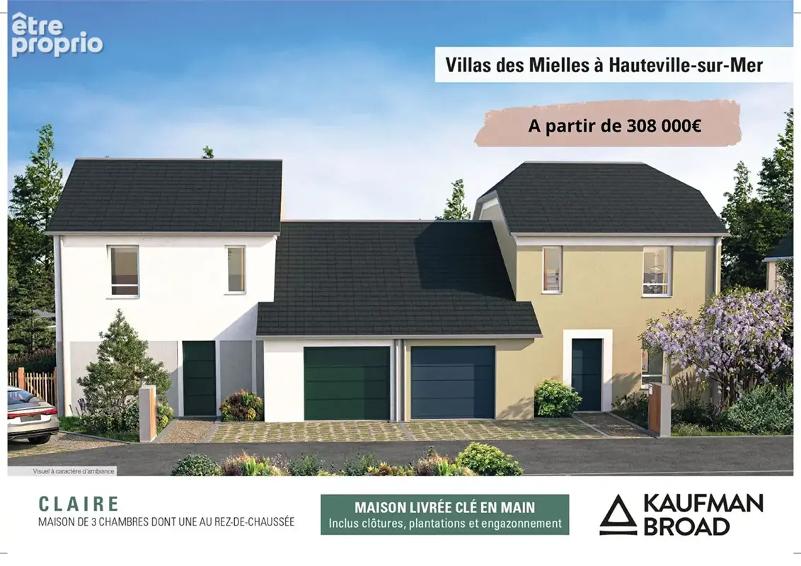 CLAIRE maison neuve avec trois chambres, dont une au RDC et garage - photo 1