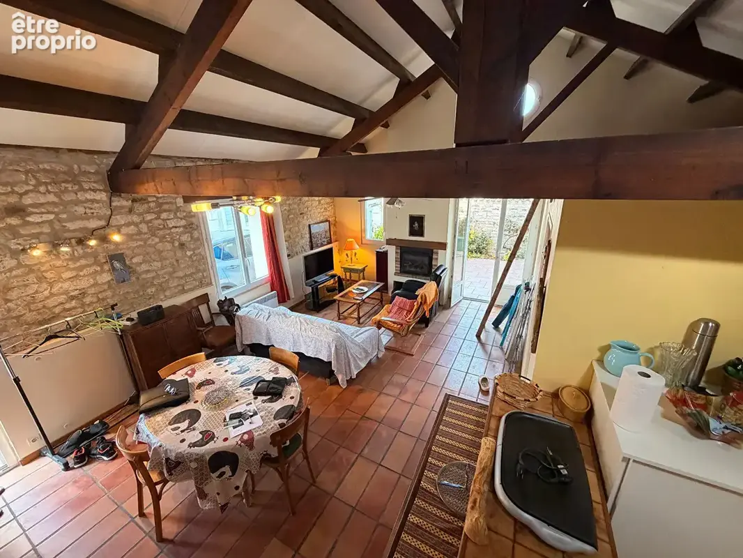 Maison en pierre de charme avec charpente apparente - photo 7