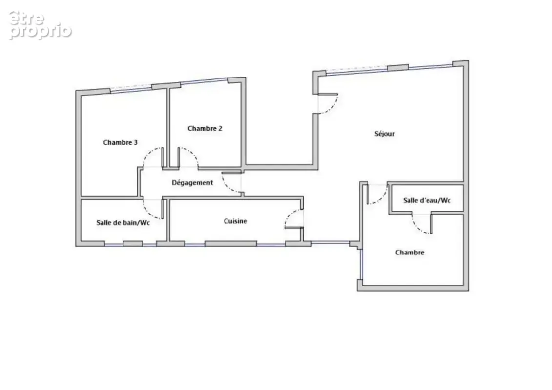 Paris 20ème - rue Alphonse Penaud - Appartement 5 pièces de 108m2 avec terrasse de 40m2, cave et parking - photo 13
