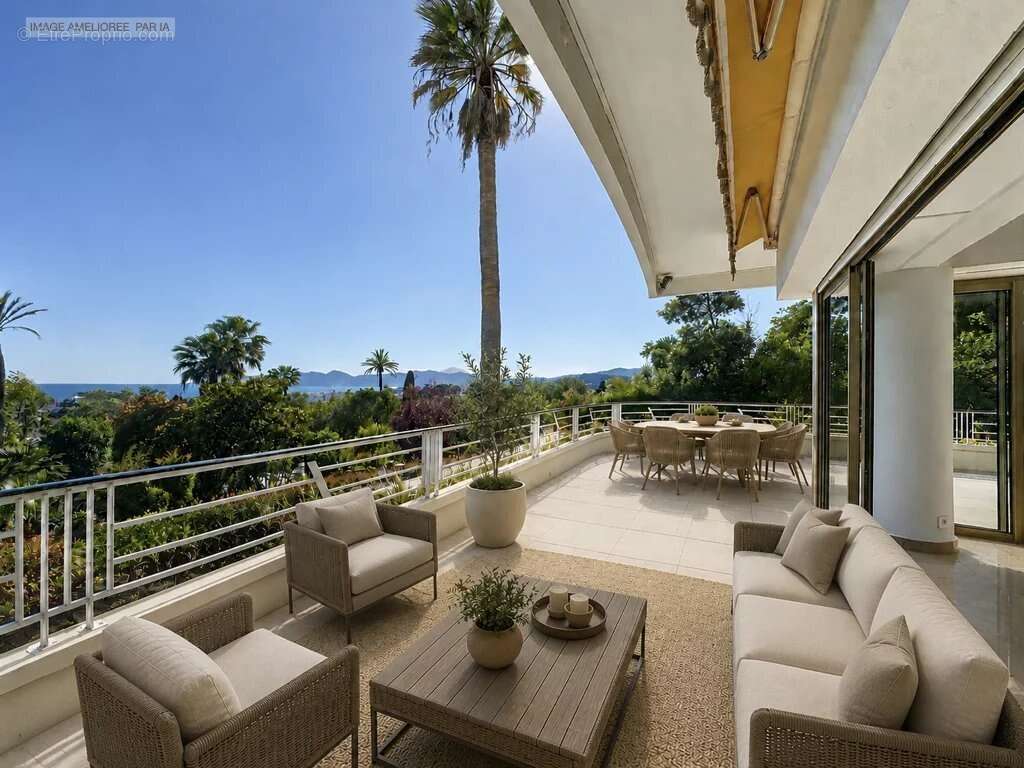 Appartement 2 suites  138 m2 vue mer exceptionnelle cannes isola bella  vue mer terrasse - 2 garages - photo 2