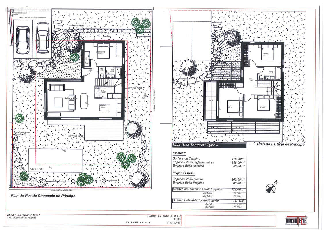 Terrain centre Carnoux : surface potentielle à bâtir : environ170m2 en R+1 - photo 3