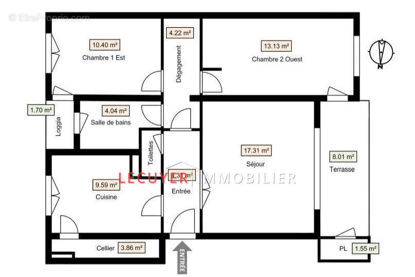 Appartement 67 m² à Antibes  - photo 9