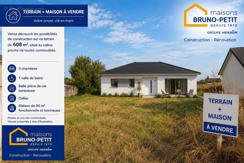 Terrain 733 m² à Bordes  - photo 2
