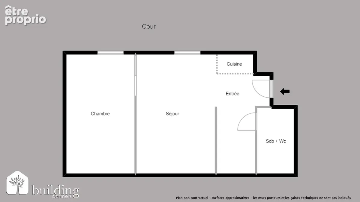 Guy Môquet Paris 18ème - Appartement 2 pièces 26,83 m² - photo 9