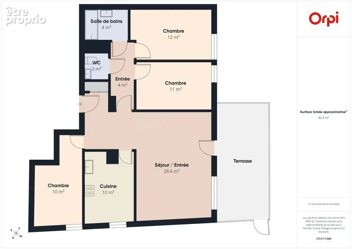  Rareté sur le marché : Bel appartement F4 en rez-de-jardin avec terrasse — Strasbourg - photo 9