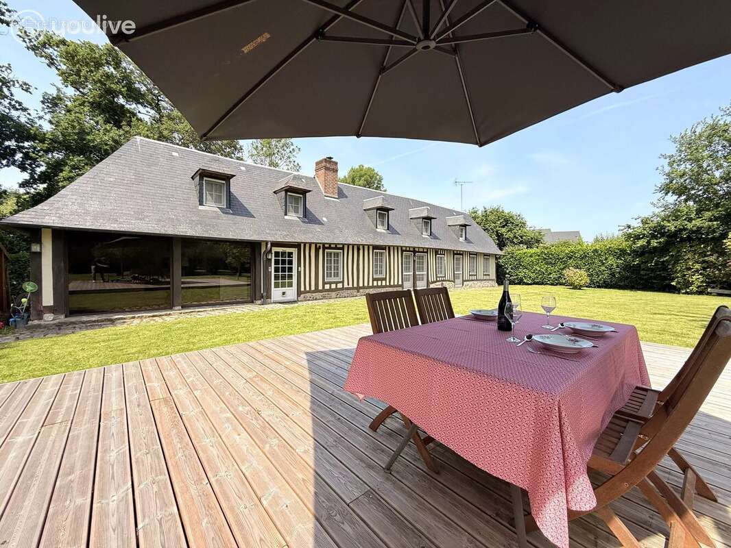 Longère normande d'exception - 143 m² - Parc arboré de 2 406 m² - Boudeville - photo 2