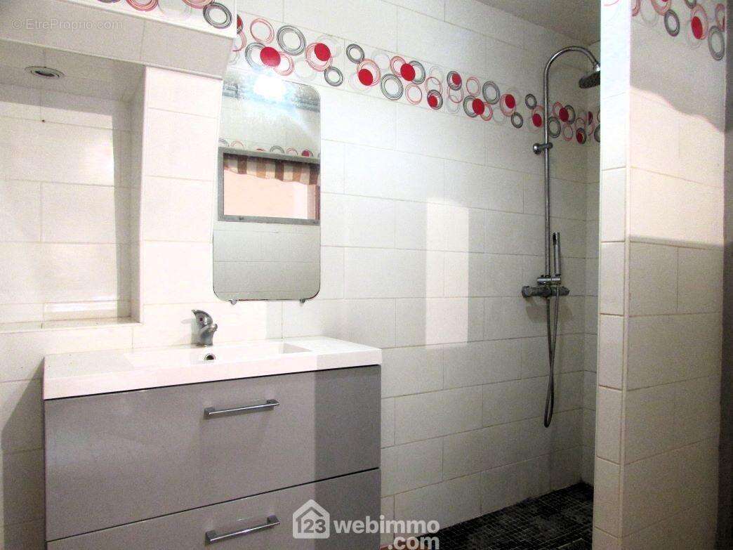 Salle d'eau, WC séparé et débarras. - Maison à LUZE
