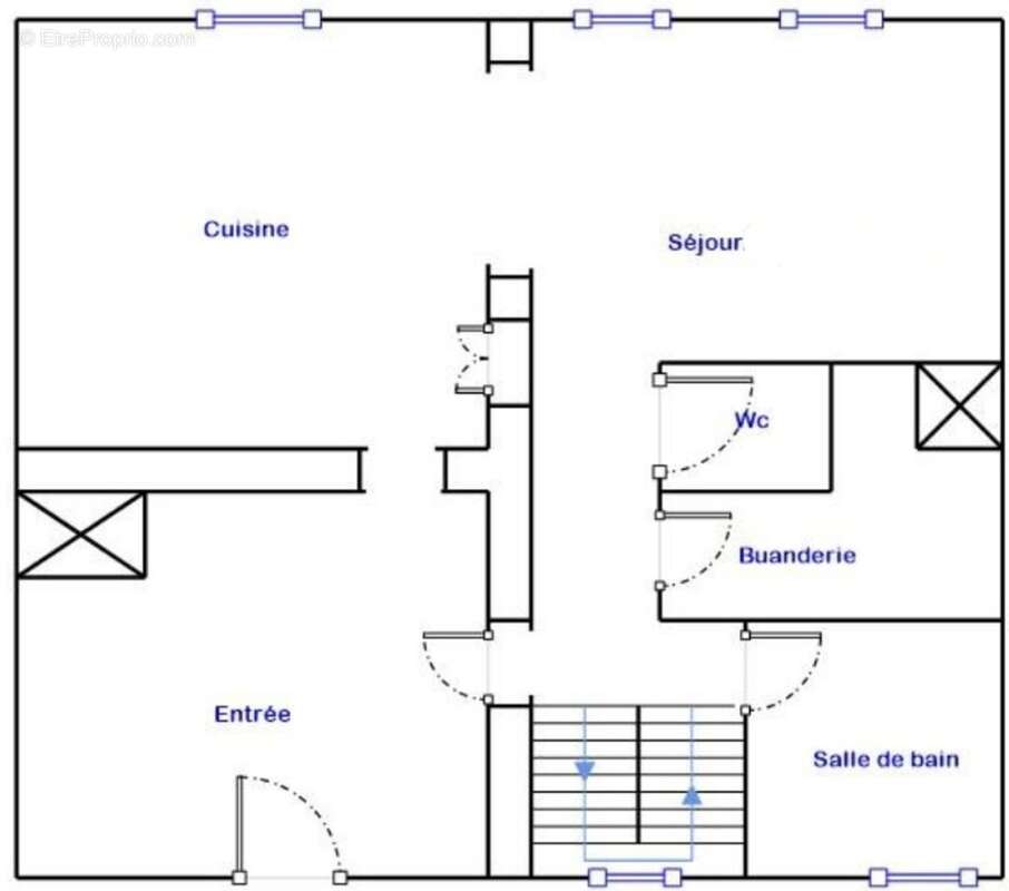 Authenticité et espace : grande maison mitoyenne en pierre avec 5 chambres à vendre à CHINDRIEUX avec garage et terrain proche d - photo 24