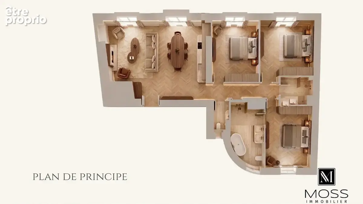 4 pièces rénové de 106 m² – Quartier des Musiciens - photo 1