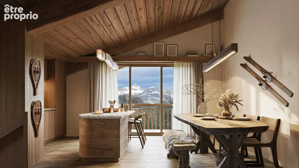 Combloux  superbe t5 en demi-chalet  à quelques minutes de megève - photo 2