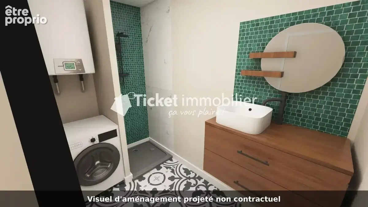 Appartement t3 55m2 pompignan 1er étage, 2,80 m sous plafond, chambres côté jardin, sans charges de copropriété, toiture neuve e - photo 12