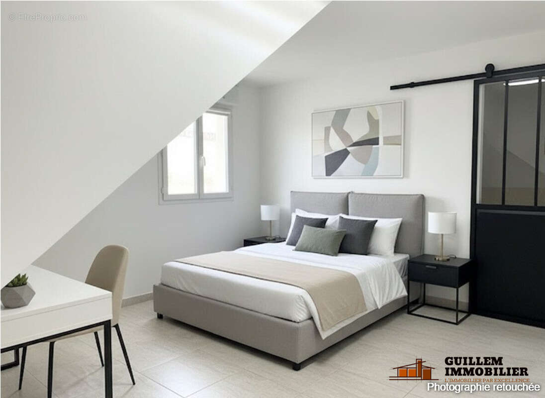 Chambre 1 ou bureau RDC - Maison à GRANS