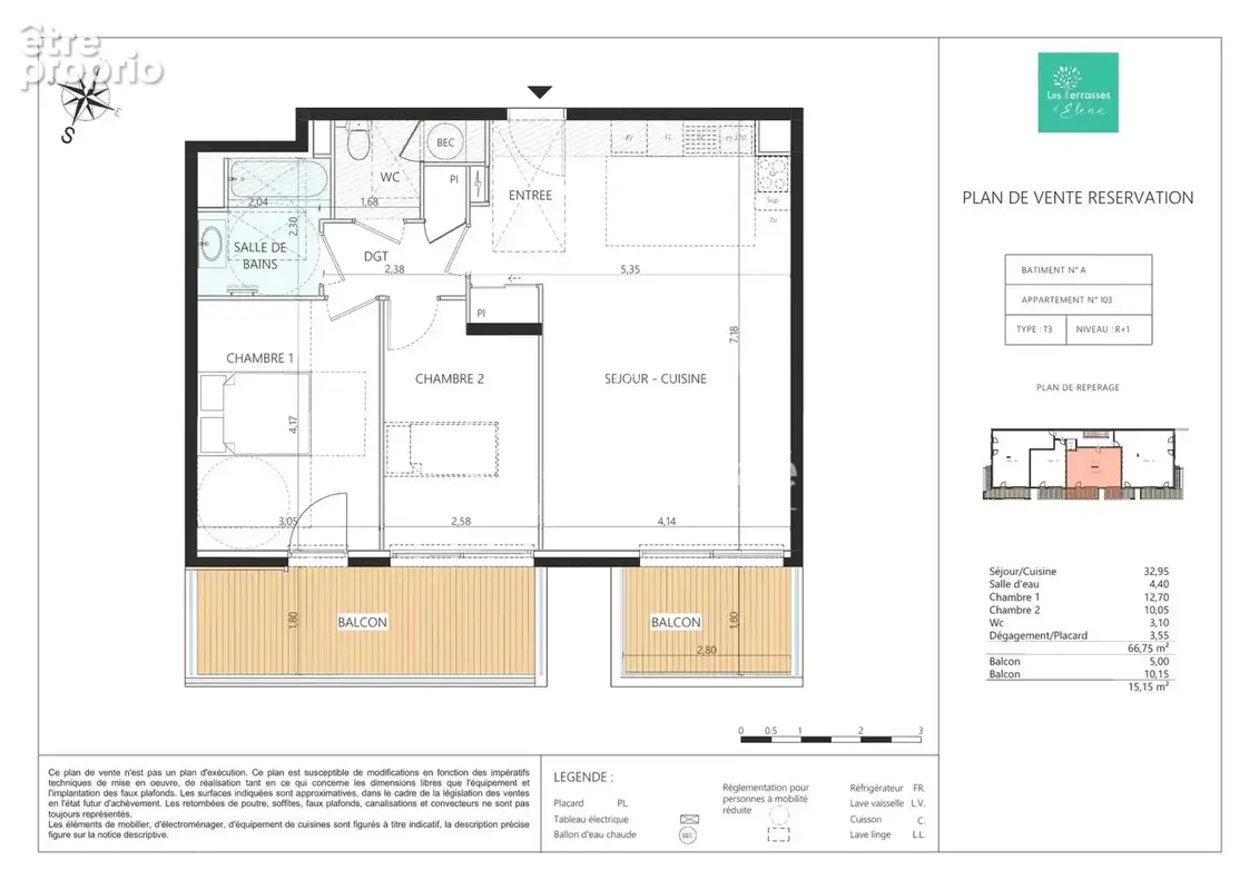 Nice saint-pancrace – 3 pièces 67 m² – terrasse & jardin plein sud – résidence neuve avec piscine - 2 parkings - photo 3
