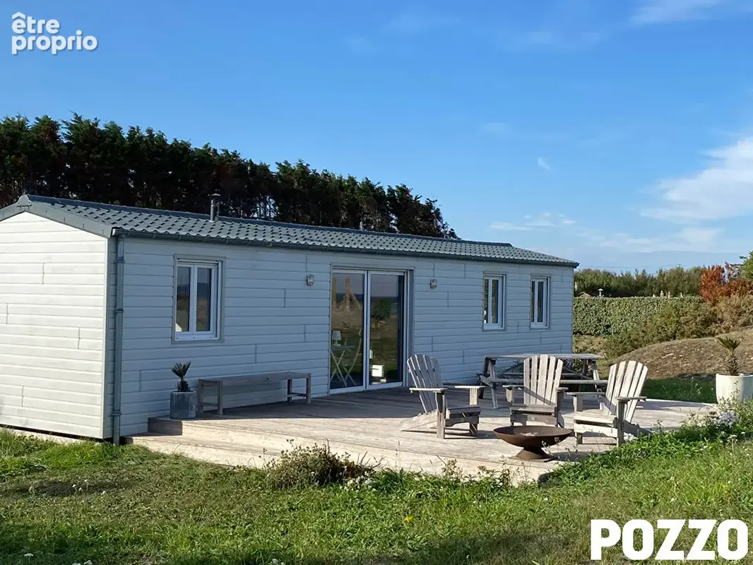 Terrain en front de mer à Réville, avec mobil home - photo 12