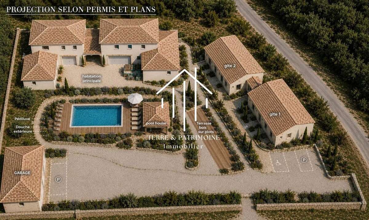 Vagnas – Ensemble immobilier composé de deux maisons d'habitation et de deux gîtes, vendu hors d'eau / hors d'air. - photo 3