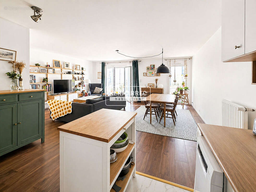 Appartement st jacques - 4 pieces - 3 chambres - sud - loggia - photo 4