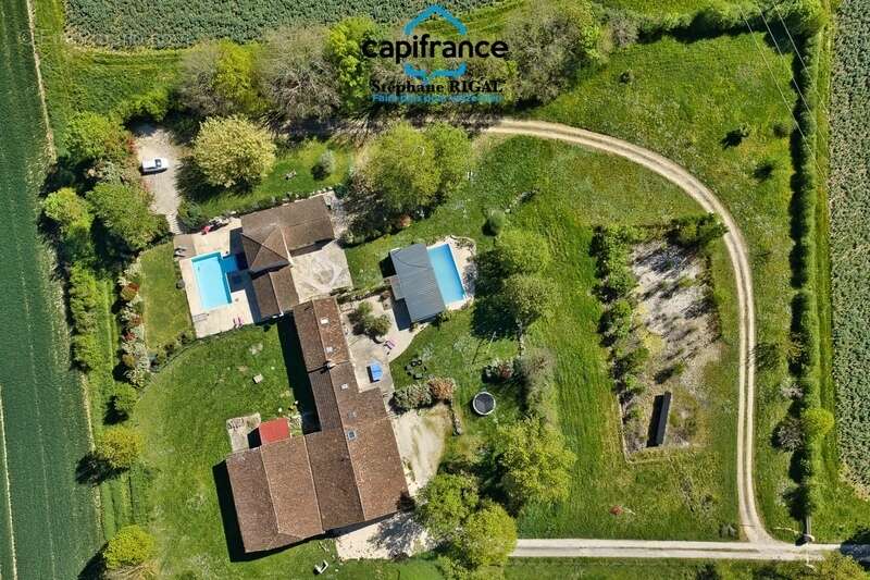Propriete à vendre 11 pièces MONSEGUR (47) Propriété avec maison et maison d'amis de 260m2 habitables sur 12 757m² de terrain -  - photo 3
