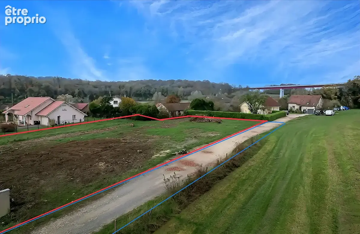 EXCLUSIVITE : à BUSSUREL (Héricourt), 2 Terrains constructibles, 1121 m2 chacun - photo 3