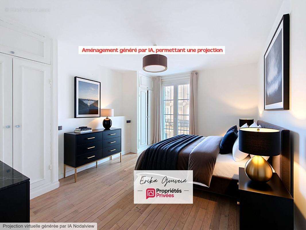 Perret 5 pieces rénové 100m² - vue hôtel de ville - double balcon - stationnement - photo 7