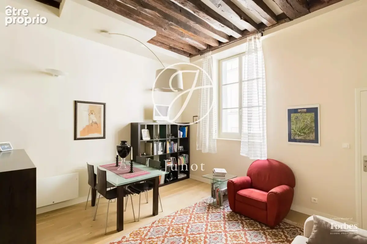 Paris 5e - QUAI DE LA TOURNELLE - Appartement - 2 pièces - 34,36m² Carrez - 1 chambre - photo 2