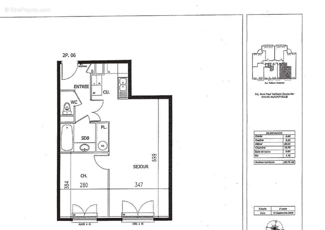 Appartement à ALFORTVILLE