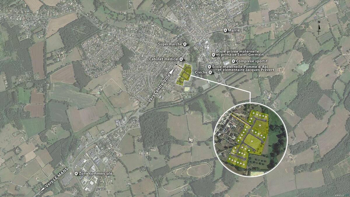 Terrain à SAVIGNE-L'EVEQUE