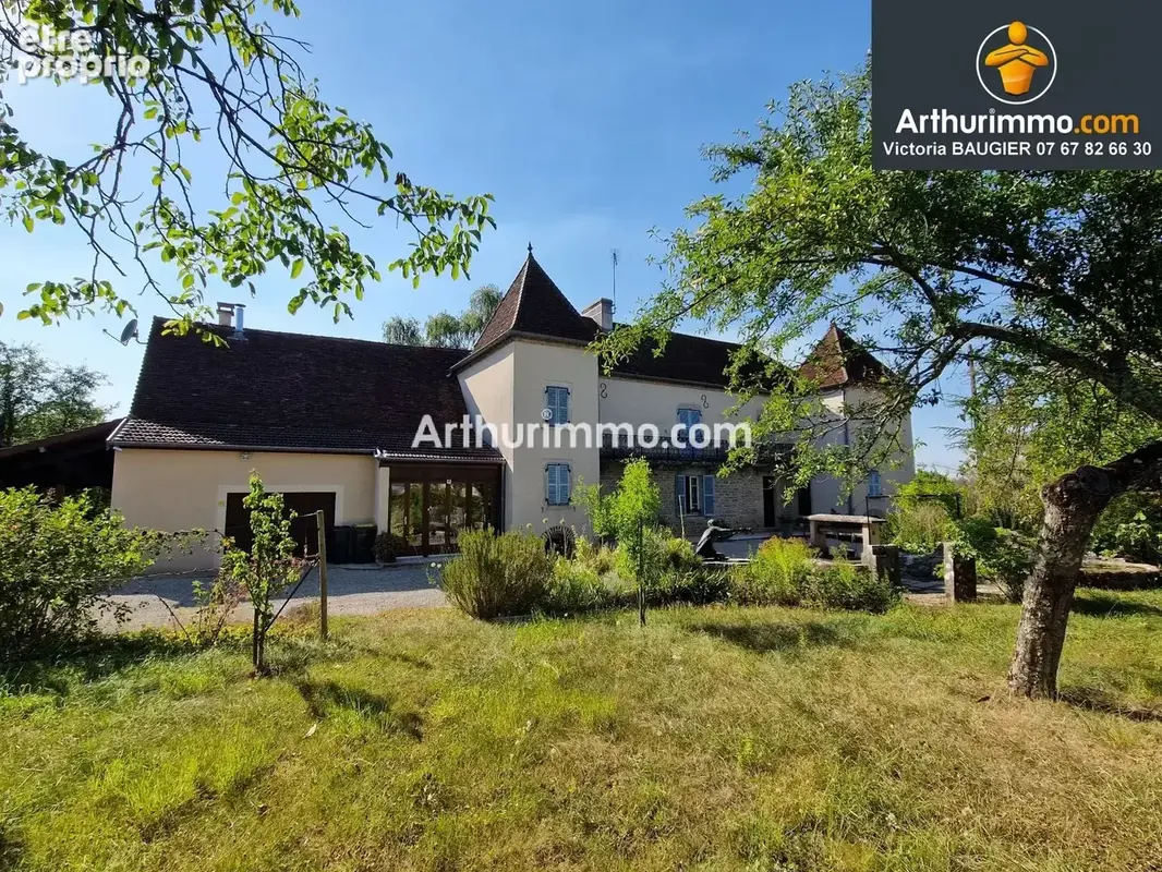 SAVIGNY-EN-REVERMONT (71), à vendre maison en pierres de prestige, 252 m², parc clos et arboré de 2 409 m². - photo 2