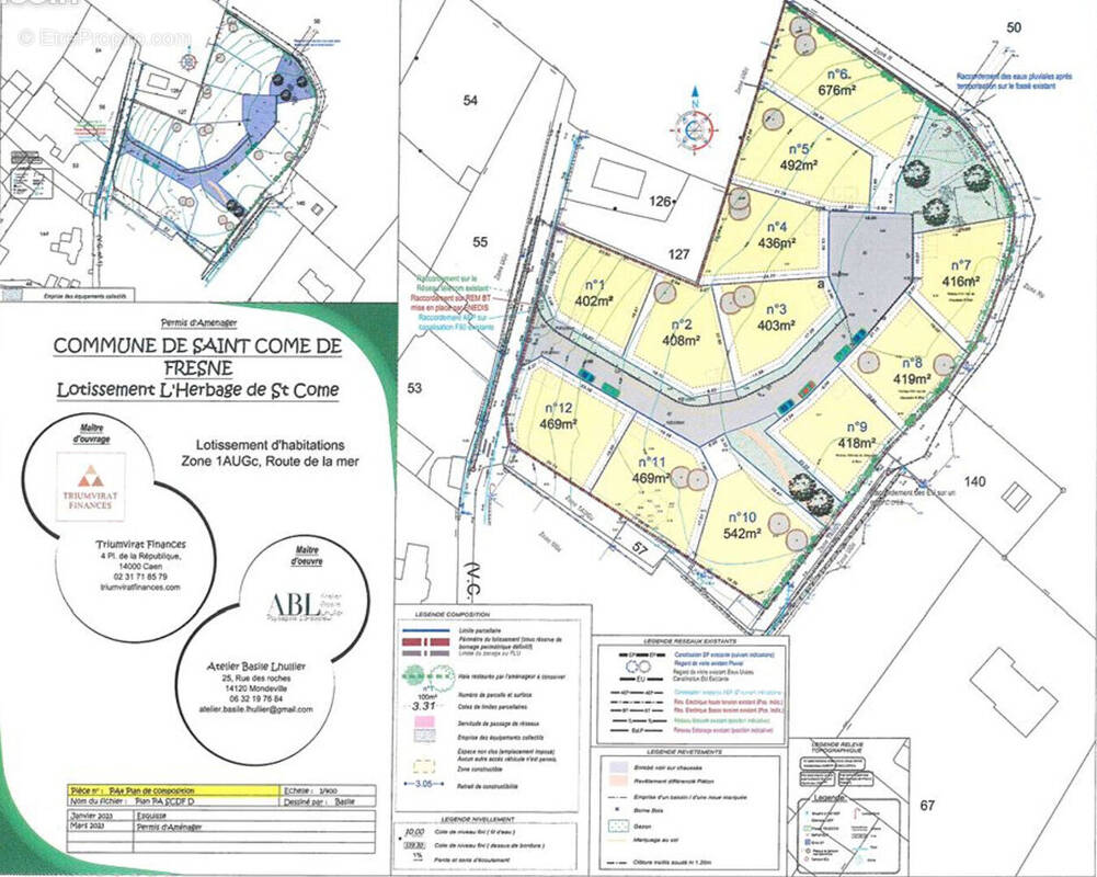 Terrain à SAINT-COME-DE-FRESNE