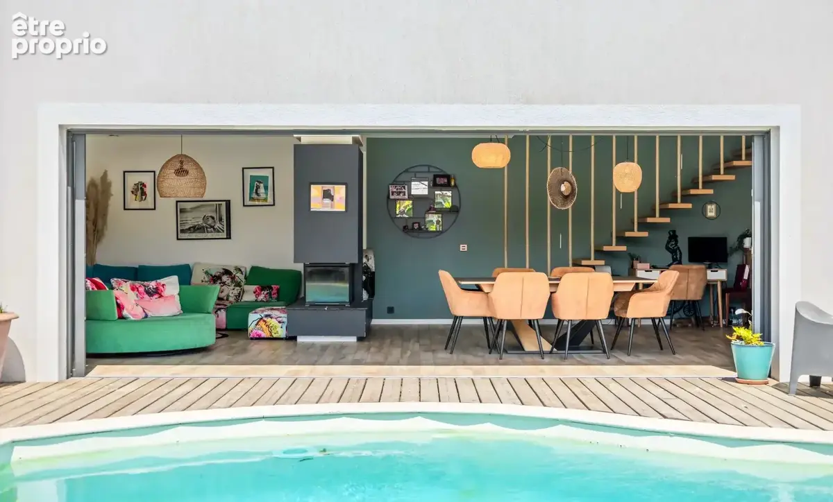 AURIBEAU/SIAGNE- VILLA 5P avec piscine, garage et appartement independant - photo 4